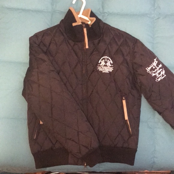 Rare Argentina Polo Team quilted down filled jacket. Genuine. Rare. Mint. Mens. - Picture 4 of 16